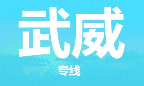 大城县到武威物流专线2023省市县-乡镇+闪+送+直达武威