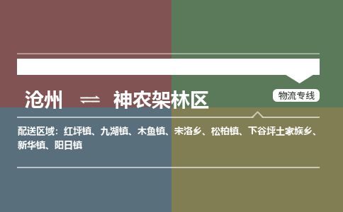 沧州到神农架林区物流专线，沧州到神农架林区物流公司，沧州到神农架林区货运专线