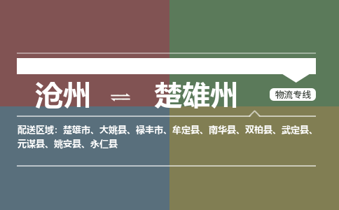 沧州到楚雄州物流专线，沧州到楚雄州物流公司，沧州到楚雄州货运专线