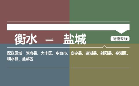 衡水到盐城物流专线2023省市县+乡镇-闪+送