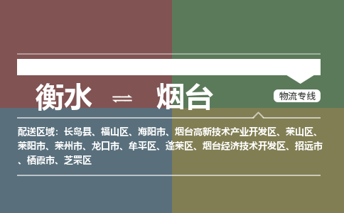 衡水到烟台物流专线2023省市县+乡镇-闪+送