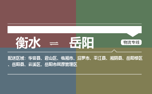 衡水到岳阳物流专线2023省市县+乡镇-闪+送