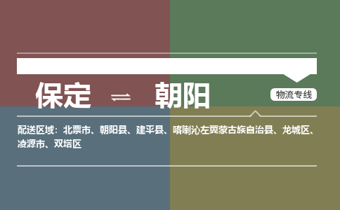 保定到朝阳物流专线2023省市县+乡镇-闪+送