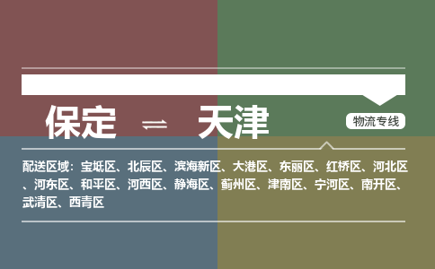 保定到天津物流专线2023省市县+乡镇-闪+送