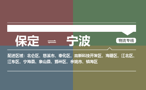 保定到宁波物流专线2023省市县+乡镇-闪+送