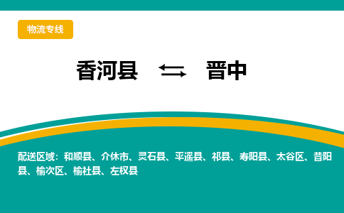 香河县到晋中物流专线2023省市县+乡镇-闪+送