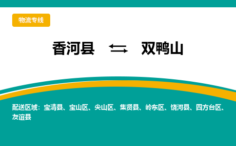 香河县到双鸭山物流专线2023省市县+乡镇-闪+送