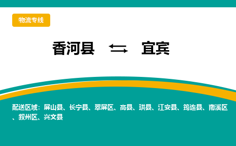 香河县到宜宾物流专线2023省市县+乡镇-闪+送