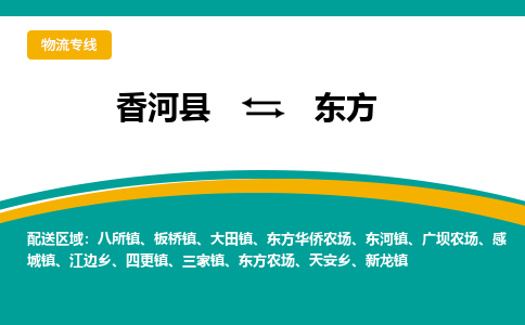 香河县到东方物流专线2023省市县+乡镇-闪+送