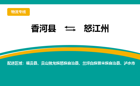 香河县到怒江州物流专线2023省市县+乡镇-闪+送