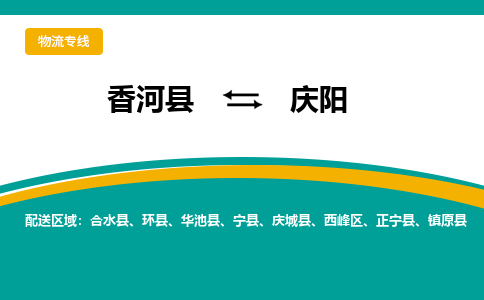 香河县到庆阳物流专线2023省市县+乡镇-闪+送