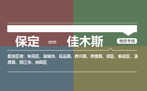 保定到佳木斯物流专线2023省市县+乡镇-闪+送