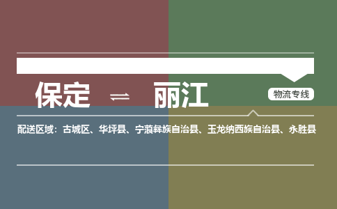 保定到丽江物流专线2023省市县+乡镇-闪+送