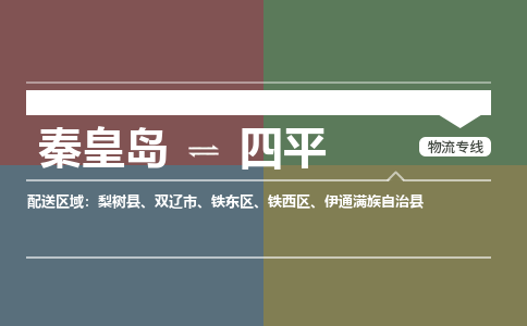 秦皇岛到四平物流专线2023省市县+乡镇-闪+送