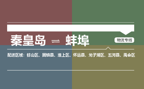 秦皇岛到蚌埠物流专线2023省市县+乡镇-闪+送