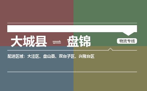 大成到盘锦物流专线2023省市县+乡镇-闪+送