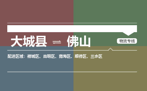 大成到佛山物流专线2023省市县+乡镇-闪+送