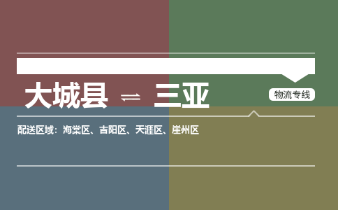 大成到三亚物流专线2023省市县+乡镇-闪+送